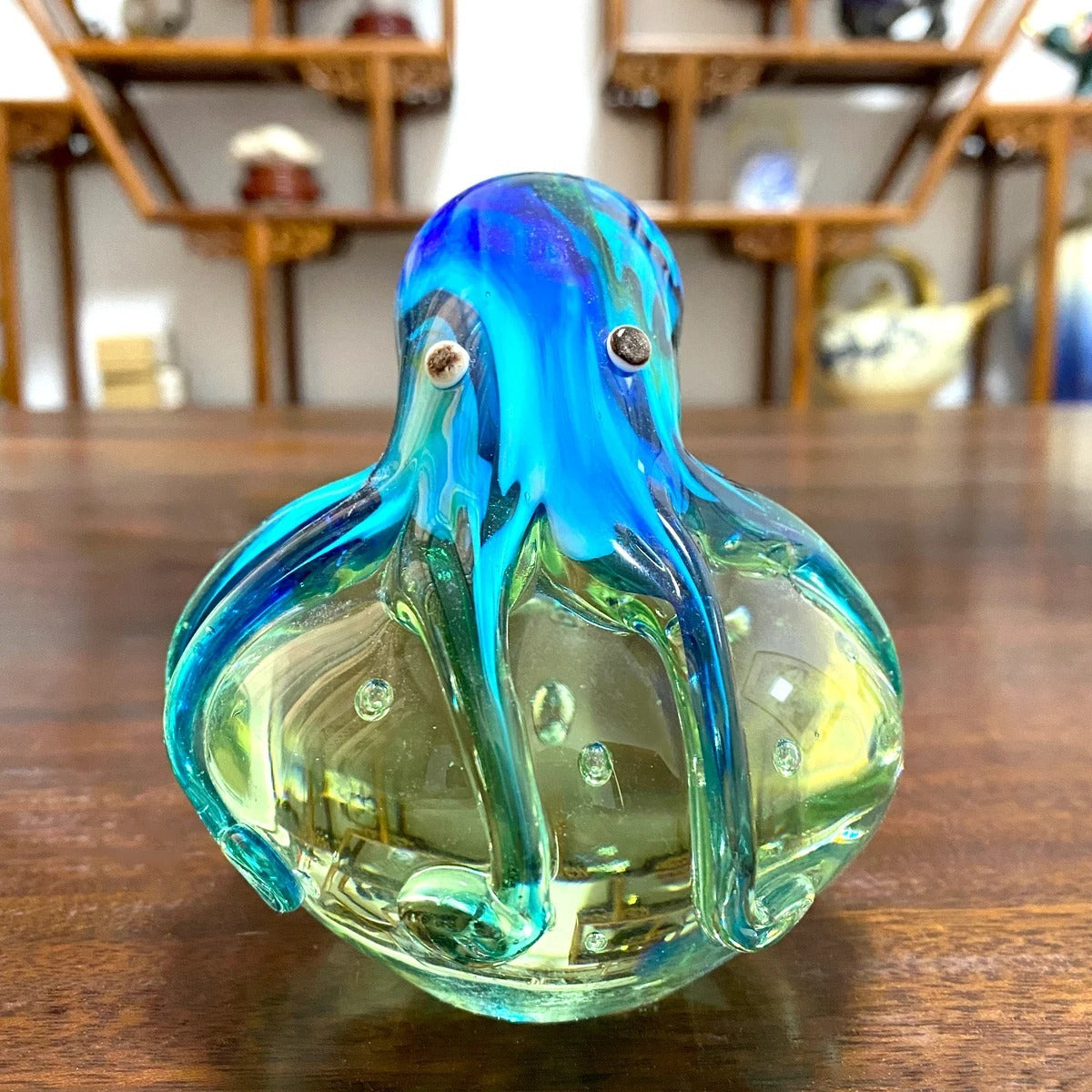 Modern Sky Blue Glass Ornament – Cartoon Styl
